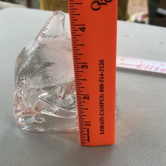 Clear Glass Dolphin Ocean Waves Tea Light Candle Figurine Statue - Picture 13 of 15